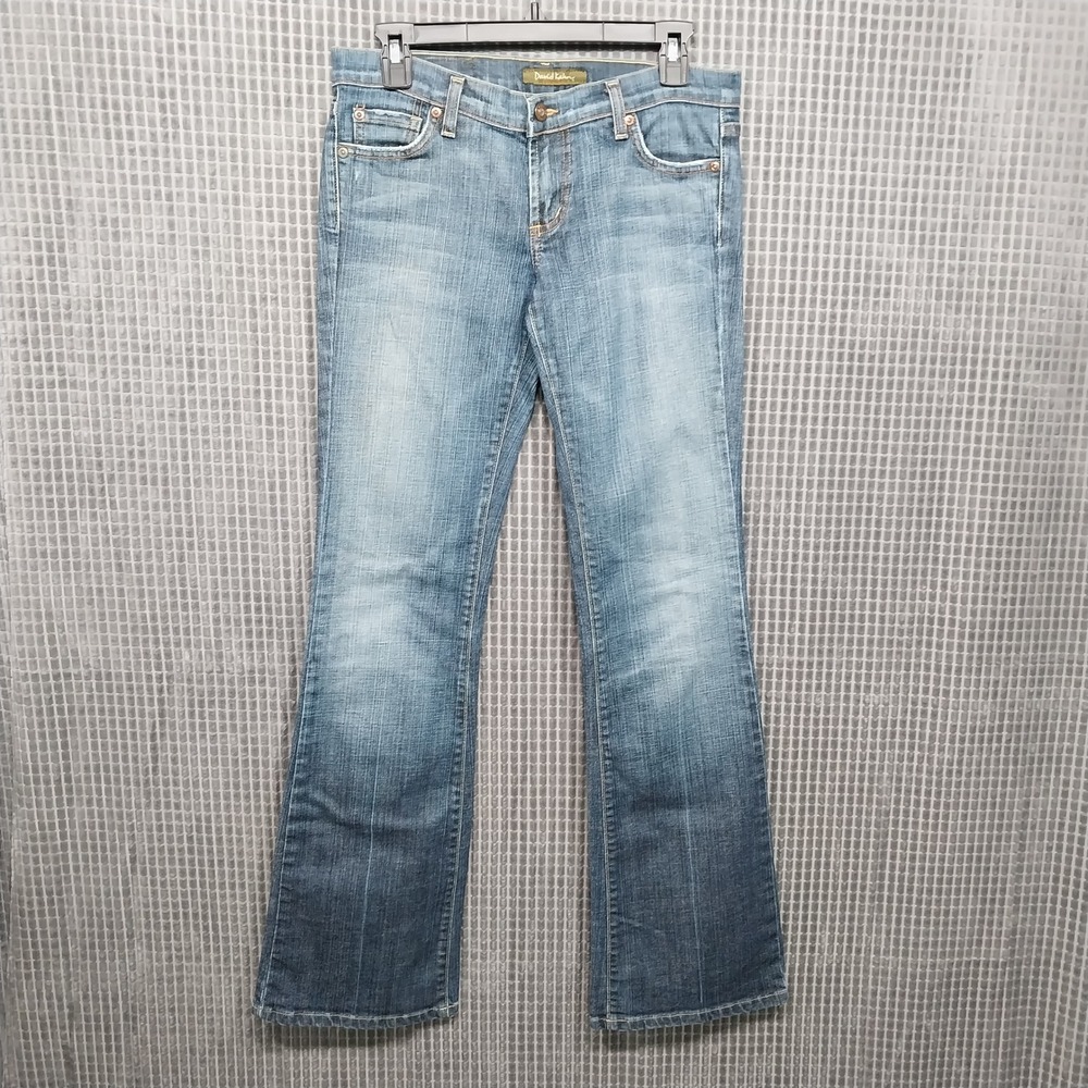 David Kahn Bootcut Heidi Jeans Women Low Rise Medium Wash 27 Blue